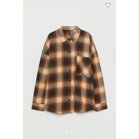 H&M Tops - H&M PLAID BUTTON DOWN SHIRT